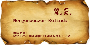 Morgenbeszer Relinda névjegykártya